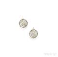 18kt White Gold and Colored Diamond Shake Earrings Renee Lewis