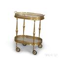 Brass and Glass Tea Cart