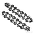 Antique Pair of Berlin Ironwork Bracelets
