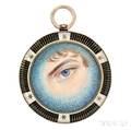 Antique Eye Miniature Portrait