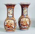157 PAIR OF IMARI PORCELAIN VASES