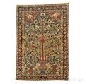 Antique Fereghan Sarouk Prayer Rug