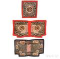 Two Tibetan Saddle Covers and a Seatback