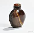 Striated Agate Snuff Bottle