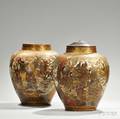 Pair of Large Satsuma Vases