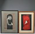 Two Kaoru Kawano 19161965 Woodblock Prints