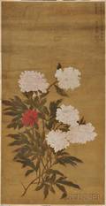 Flower Painting Depicting Peonies