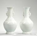 Pair of Blanc de Chine Vases