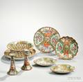 Eight Export Famille Rose Porcelain Items