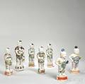 Seven Export Porcelain Figures of Boys