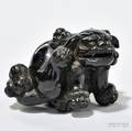 Ebony Netsuke Carving of a Lion
