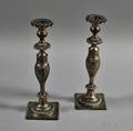 Pair of German Silver Candlesticks