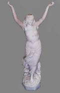 194 CLASSICAL STYLE ALABASTER FIGURE OF A MAIDEN Ital