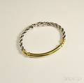 David Yurman 18kt Gold and Sterling Silver Bracelet