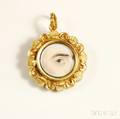 18kt Gold Eye Pendant