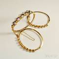 Three 14kt Gold and Opal Bracelets