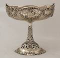 155 Continental Silver Pedestal Fruit StandProbably Ge