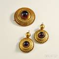 Antique Gold and Garnet Carbuncle Suite