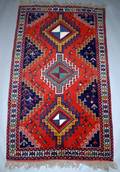142 Persian Shiraz Rug The rust centerfield woven wit