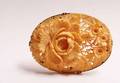 1227 Carved Ivory 14kt Gold Frame Floral Brooch 30