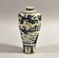 Blue and White Ceramic Meiping Vase
