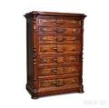 Renaissance Revival Carved Walnut Lockend Chest