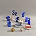 Sixteen Pieces of English Glass and Ceramics