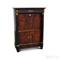 French Empire Ormolumounted Mahogany and Mahogany Veneer Secretaire  Abattant