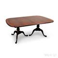 Georgianstyle Carved and Inlaid Mahogany Doublepedestal Dining Table