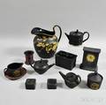 Twelve Wedgwood Black Basalt Items
