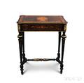 Napoleon III Ormolumounted Marquetry and Ebonzed Side Table