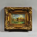 Venetian School 19th Century Canal Scene