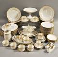French Gilt Porcelain Dinner Service