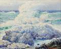 Theodore Victor Carl Valenkamph American 18681924 Waves on a Rocky Coast