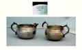 1334 Gorham Sterling Silver 2 Handled Open Sugar and C