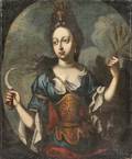 School of Pierre Mignard French 16121695 Mademoiselle de la Fontaine as Demeter Ceres