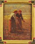 George Arthur Hays American 18541945 Two Peasant Women at Work in a Field