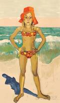 Alice Neel American 19001984 Bather with Red Hat