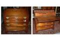 1316 American 18th Century Mahogany Slant Front Desk w