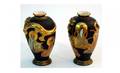273 Superlative Pair of HandPainted Satsuma Vases