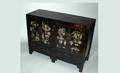 270 Late 19th C Chinese Polychrome Lacquered Cabinet