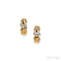 18kt Gold and Diamond Earrings David Yurman