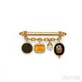 18kt Gold Bar Brooch Elizabeth Locke