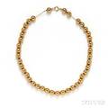 14kt Gold Bead Necklace