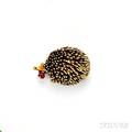18kt Gold Hedgehog Brooch Tiffany  Co