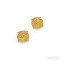 18kt Gold and Gold Coin Earclips Van Cleef  Arpels