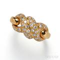 18kt Gold and Diamond Ring Cartier