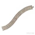 Art Deco Platinum and Diamond Bracelet