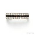 Art Deco Platinum Onyx and Diamond Enhancer