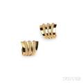 18kt Gold and Diamond Earclips Perrin